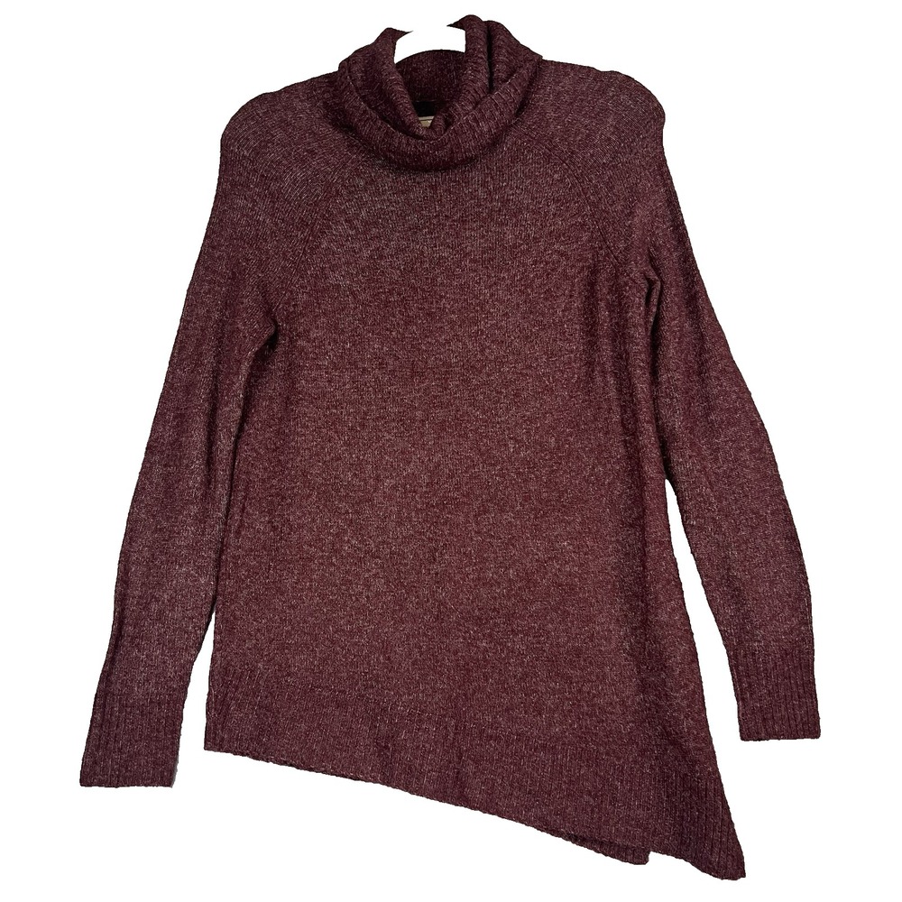 Abercrombie & Fitch Women Sweater Size XS‎ Maroon Asymmetrical Hem